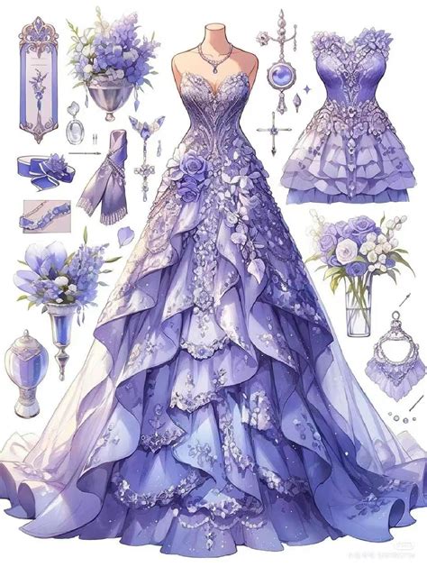 pretty dress drawing